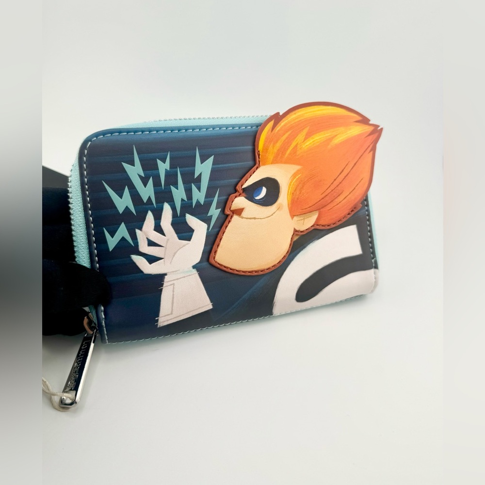 The Incredibles Syndrome Loungefly Disney Pixar wallet Glow in the Dark